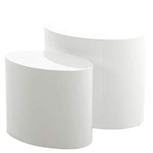 Stolik kawowy Rico szer.: 33 x gł. 48 x wys.: 40 cm MDF biały - AC Design Furniture