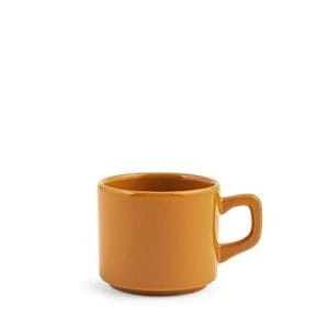 H&H Sztokholm zestaw 24 filiżanek herbaty, Stoneware, Pomarańczowy, 19