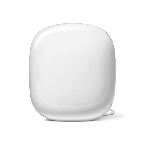Google GA03030-EU Nest Wifi Pro WiFi Pro Czarny - Router Wi-Fi 6E dla WiFi Extender, zapewniający doskonałe pokrycie do 120 m². Prosta i intuicyjna obsługa
