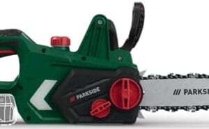 PARKSIDE 20 V akumulatorowa piła łańcuchowa PKSA 20-Li C3 - szybkie mocowanie łańcucha, prędkość łańcucha do 6,5 m/s, miecz o długości 30,7 cm, trwały łańcuch, stabilny metalowy zaczep, kompatybilna z akumulatorami PARKSIDE X 20 V Team, dostawa bez akumulatora i ładowarki