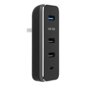 Hub USB 4 w 1 do Tesli 4-portowy koncentrator koncentratora z 3 portami USB typ C zamiennik stacji dokującej USB Hub dla Tesli Model 3 Y 2022-2023