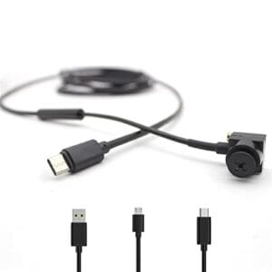 Syuantech Mini kamera internetowa HD 1080P w kształcie przycisku - kompatybilna z Androidem, MAC, Windows, Linux - przenośna wtyczka i Play - CMOS 20 MP USB kamera internetowa (interfejs OTG Micro USB)