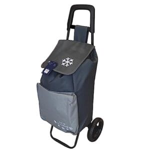 2-kołowy izolowany wózek na zakupy składana rama duże koło do chodzenia i schodów wodoodporny wózek na kółkach wózek rynkowy wyjmowana torba przegroda o dużej pojemności