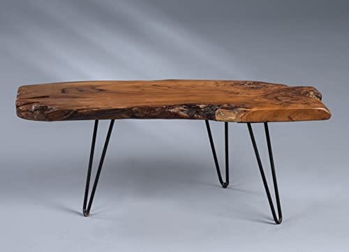 Stolik kawowy drewno tekowe 100x40x40 cm brązowy - HomeTrends4You - obrazek 3