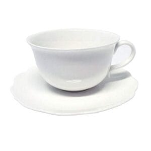 Ambition 61162 - Serwis do kawy Grace 17-częściowy biały filiżanki zestaw naczyń do kawy porcelana nowoczesny elegancki