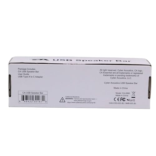 Cyber Acoustics Listwa głośnikowa USB (CA-2890) - głośnik stereo zasil - obrazek 6