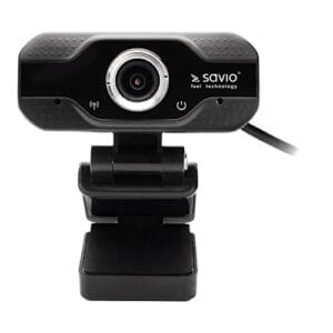 Savio Webcam USB Full HD CAK-01 Negro - Kamerka internetowa Savio z wysoką rozdzielczością Full HD