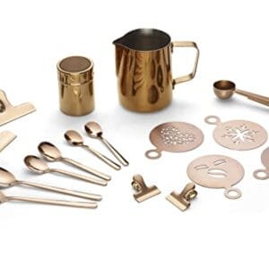 ECHTWERK Zestaw akcesoriów do kawy, 23 sztuki, 600 ml, 4 espresso, 4 c