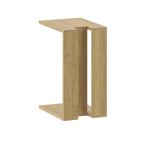 Stolik kawowy Hocuspicus Stolik C dąb 57x40x30 cm - stabilny, łatwy w montażu, wykonany z wysokiej jakości drewna inżynieryjnego, wielofunkcyjny - obrazek 4