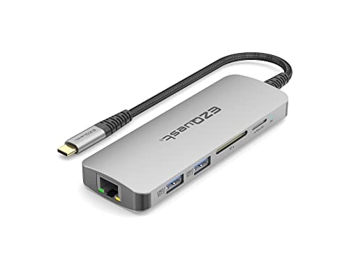USB-C Multimedia 10 w 1 Gen 2 Hub HDMI 4K zasilanie USB-C 100 W z danymi (FRS) lub 5 Gb/s Gigabit Ethernet 2 porty USB-C Gen 2 2 porty USB-A 3.0 port audio 2 w 1 SD i Micro SD - obrazek 9