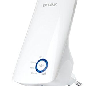 TP-Link TL-WA850RE(DE) - Wzmacniacz sygnału Wi-Fi 300 Mbit/s, sterowanie aplikacją, 1 port LAN, WPS, wyłączane LED, wersja niemieckojęzyczna, kompatybilny ze wszystkimi urządzeniami Wi-Fi