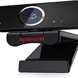Redragon Fobos GW600 Kamerka Internetowa Czarny/Srebrny 10 x 15 x 10 cm - Rozdzielczość HD 720P, Dwa mikrofony MEMS, Elastyczność 360 stopni - Kamerki internetowe