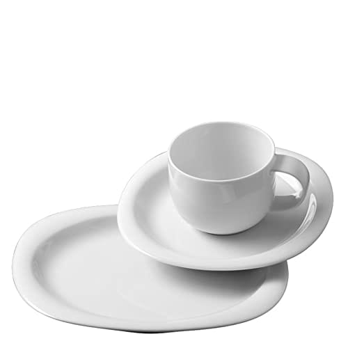 Rosenthal Suomi biały – 18-częściowy zestaw stołowy dla 6 osób z porcelany nowoczesne naczynia do kawy białe - obrazek 6
