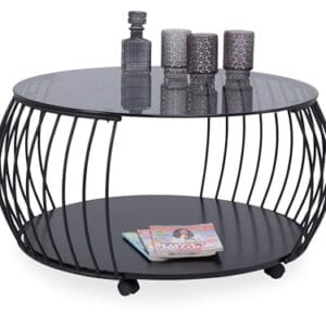 Stolik Kawowy M2 Kollektion Szanghaj 1 Metal Czarny 60x45x60 - Elegancja i jakość