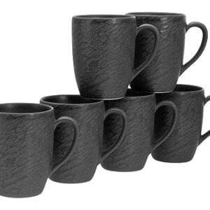 CreaTable 17963 Seria Rondo Schiefer Geschirrset Becherset 6 teilig