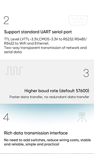 VONETS VAP11S-D232 - Przemysłowy Podwójny Pasmo 24 GHz/5 GHz WiFi Serial Port Server/WLAN Bridge Wireless Repeater Router WiFi Extender Hotspot Osłona do Urządzeń Medycznych PLC Urządzeń Sieciowych - obrazek 7