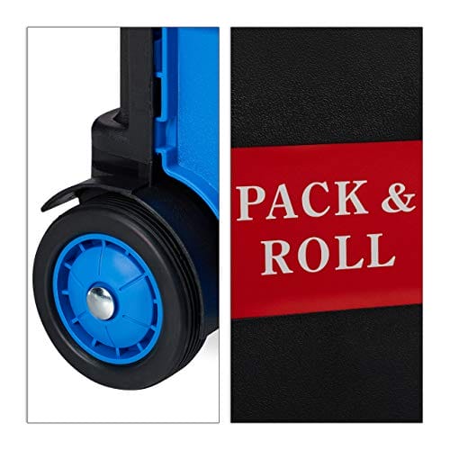 Praktyczny wózek na zakupy Relaxdays - wygodne i funkcjonalne rozwiązanie - obrazek 2