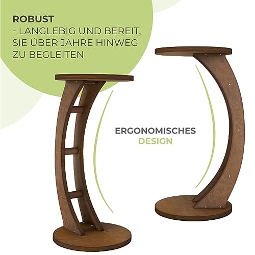 OHANA stolik, mały drewniany stolik kawowy, pomocniczy, do salonu, wyp - obrazek 3