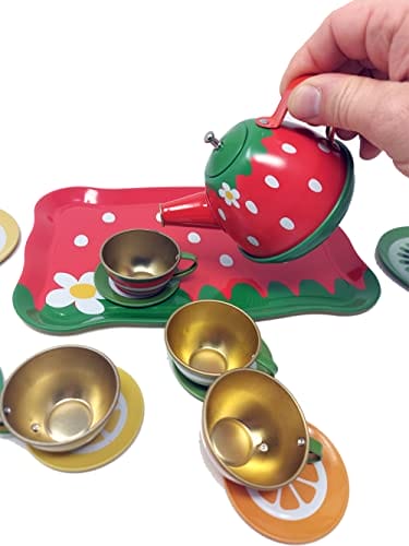 Serwis do kawy premium z metalu 14-częściowy zestaw akcesoriów kuchennych dla dzieci - obrazek 5