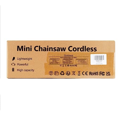 Goldsea Mini piła łańcuchowa z akumulatorem 4 i 6 cali - przenośne nożyce do gałęzi - obrazek 6
