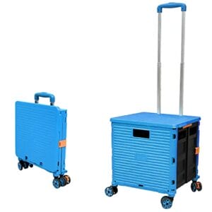 Składany wózek na kółkach, 54L/45KG Wielofunkcyjny i trwały wózek użyt