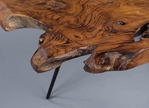 Stolik kawowy drewno tekowe 100x40x40 cm brązowy - HomeTrends4You - obrazek 5