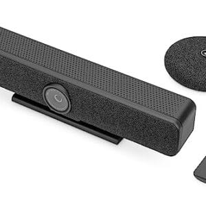 DIGITUS 4K All-In-One Video Bar Pro - System wideokonferencyjny z kamerą 4K Ultra HD, mikrofonami kształtującymi wiązkę i redukcją szumów - Czarny