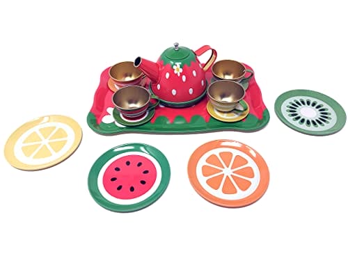 Serwis do kawy premium z metalu 14-częściowy zestaw akcesoriów kuchennych dla dzieci