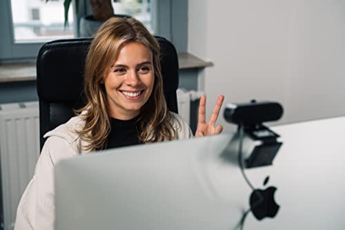 Verbatim Kamera internetowa z mikrofonem i oświetleniem - Full HD 1080p, Plug & Play, Autofokus, do prowadzenia rozmów wideo w domowym biurze lub jako kamera - Kamerki internetowe Verbatim - obrazek 4