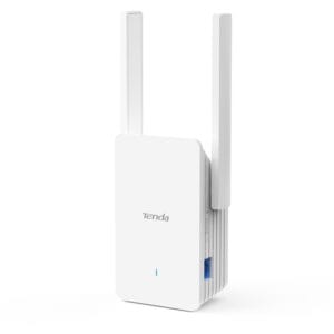 Tenda Repeater Wi-Fi 6 A23 – AX1500 Dwuzakresowy przedłużacz 5 GHz/2.4 GHz Bezprzewodowy wzmacniacz sygnału WiFi Port Gigabit Ethernet tryb routera i punkt dostępowy