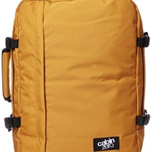 Knighter CLASSIC BACKPACK 44L ORANGE CHILL - CABINZERO - Plecak turystyczny 44L dla dorosłych, wodoodporny, z wbudowanym śledzeniem bagażu Okoban, 10-letnią gwarancją - 36x51x19 cm