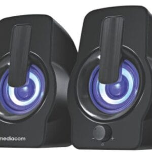 Głośniki komputerowe MEDIACOM MEDIA SOUND 2.0 A50 - doskonały dźwięk i akcesoria TV