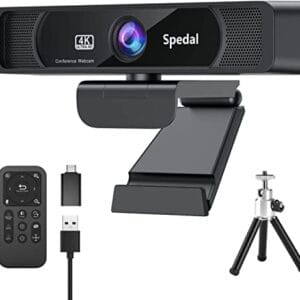 Spedal Kamera internetowa 4K - 8 MP Ultra HD z 4 × zoomem cyfrowym i s