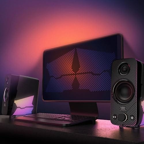 JBL Quantum Duo - Głośnik Komputerowy Czarny z Realistycznym Dźwiękiem i Efektami Świetlnymi - obrazek 3