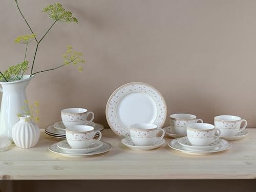 CreaTable 17527 seria Emilia 18-częściowy zestaw naczyń porcelanowy serwis do kawy - obrazek 5