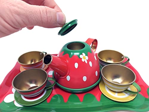 Serwis do kawy premium z metalu 14-częściowy zestaw akcesoriów kuchennych dla dzieci - obrazek 6