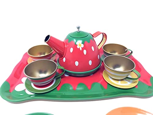 Serwis do kawy premium z metalu 14-częściowy zestaw akcesoriów kuchennych dla dzieci - obrazek 8