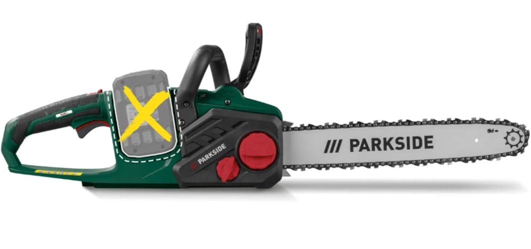 PARKSIDE 2 x 20 V akumulatorowa piła łańcuchowa PKSA 40 Li B2 w zestawie 2 x akumulator Smart (2 x 4 Ah) i ładowarka (24 A) piła łańcuchowa 40 V - obrazek 7