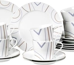 Ritzenhoff & Breker Serwis do kawy Graphic 18-częściowy porcelana