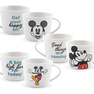 Mickey Class - Zestaw 6 filiżanek kawy 100cc z Chin - Zestawy do Kawy