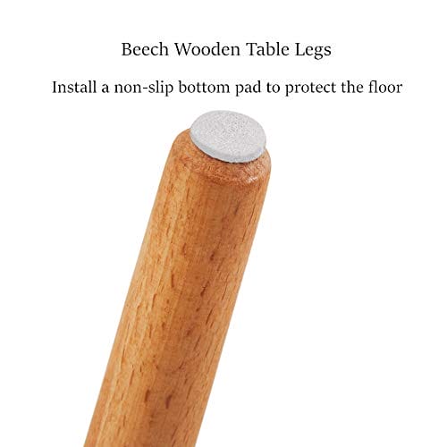 GOLDFAN Trójkątny stolik kawowy z litego drewna - zestaw 2 stołów, nowoczesny design, wysoka jakość - obrazek 4