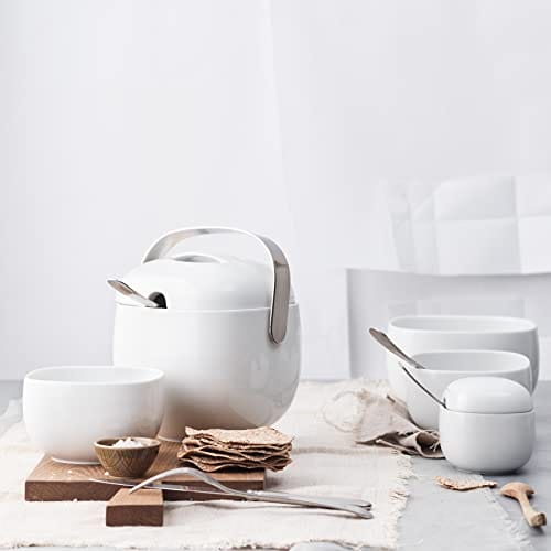 Rosenthal Suomi biały – 18-częściowy zestaw stołowy dla 6 osób z porcelany nowoczesne naczynia do kawy białe - obrazek 4