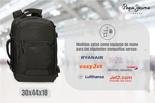 Pepe Jeans Bagaż - Worek Pocztowy Mężczyźni Bromley | Plecak Turystyczny 30x44x18 cm | Grün | USB-Anschluss | Laptopfach - obrazek 13
