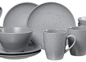 Serwis śniadaniowy Kitwe 12-częściowy szary