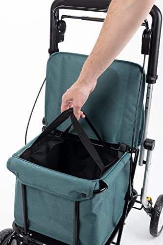 Carlett Senior Assist Wózek na Zakupy, Zielony, 36 l - obrazek 2