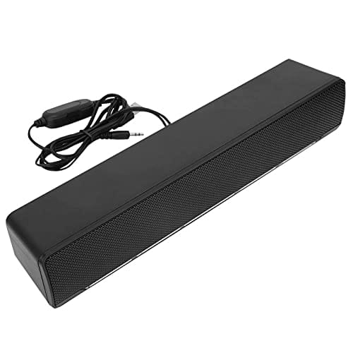 ciciglow Głośniki PC soundbar przewodowe USB 3D Stereo - kompatybilne z komputerem, laptopem, smartfonem, tabletem, MP3/MP4 - obrazek 5