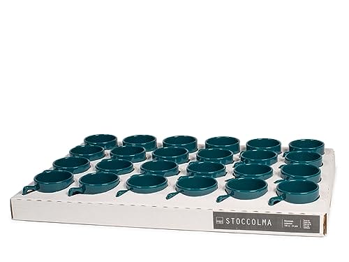 H&H Sztokholm Zestaw 24 Filiżanki Stoneware Niebieski 190cc - obrazek 2