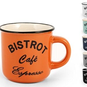 HOME 6 filiżanek do kawy ze stoneware bistro bez talerza cc120