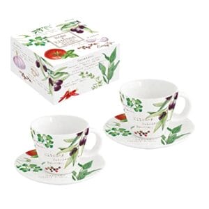 Easy Life PUDEŁKO 2 filiżanki CAFE 12CL Z PORCELAINY