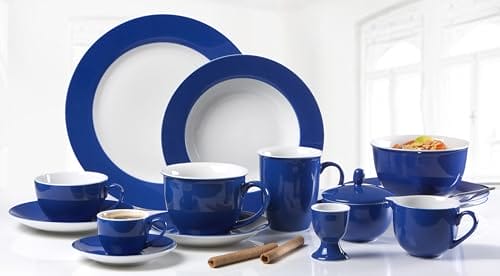 Doppio serwis do kawy, 12-częściowy, niebieski - obrazek 3